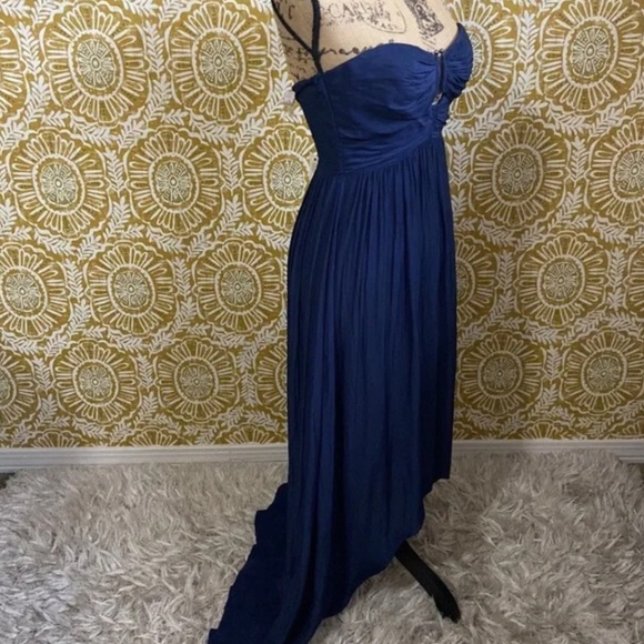 Ramy Brook Andi Strapless Cocktail dress in Spring Navy size XS High Low - Picture 4 of 6